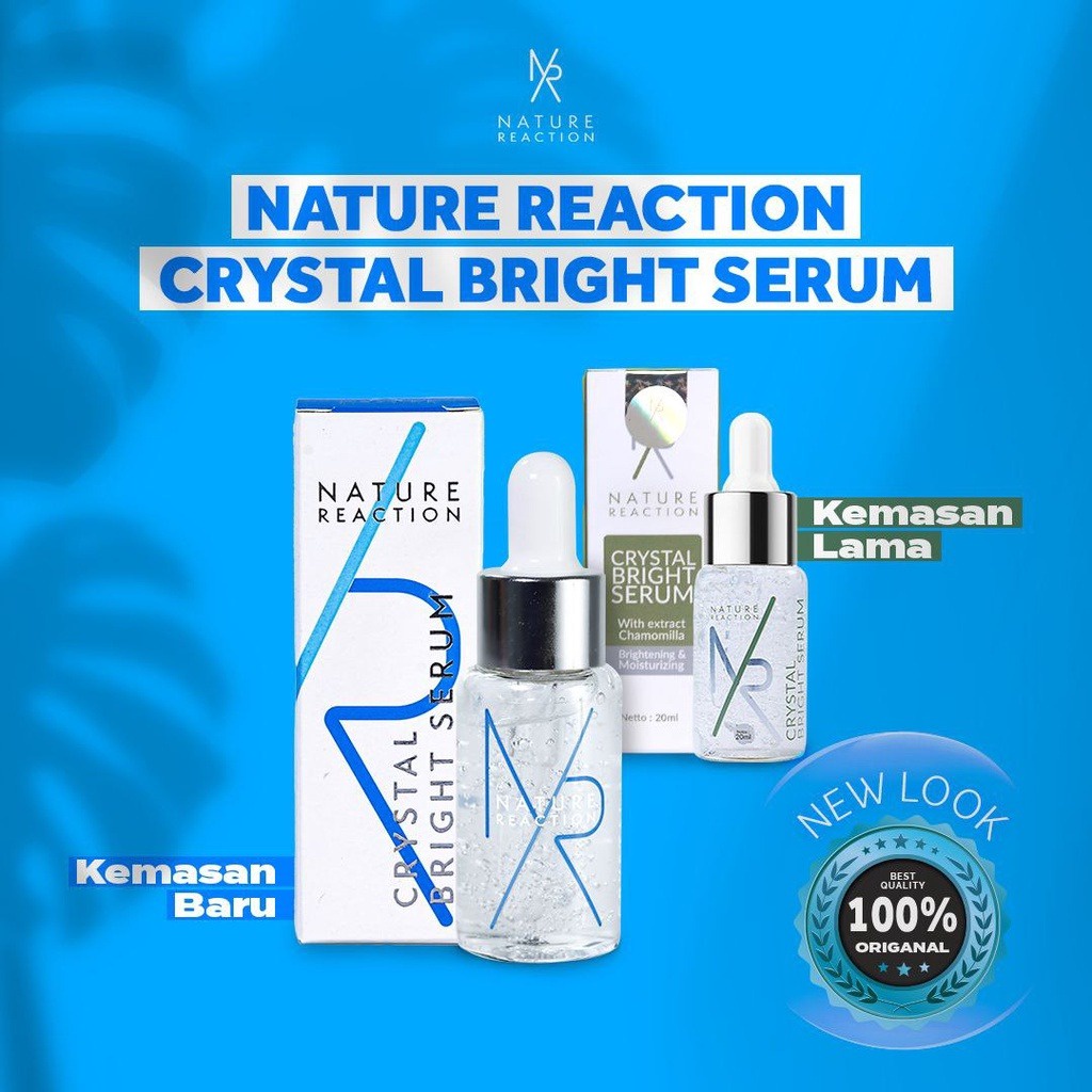 COD SERUM Nature Reaction Crystal Bright Serum - Serum NR Glow Halal BPOM - NATURE REACTION - NATURE REACTION CRYSTAL BRIGHT SERUM