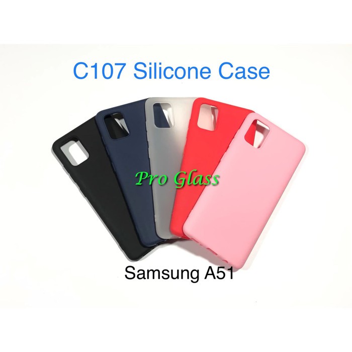 C107 Samsung A51 Colourful Ultrathin Silicone Case / Matte Case