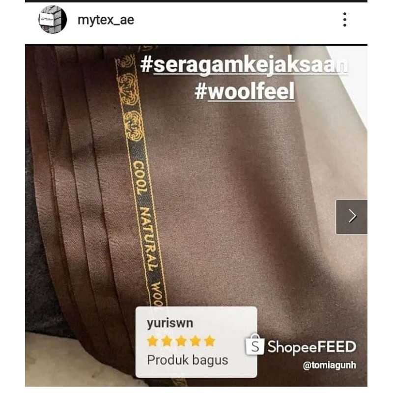 Kain woolfeel maxistyle bahan seragam mewah kantor kejaksaan kemhan kumham Polri Pemda jas celana