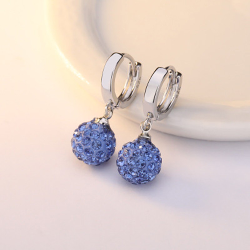 925 anting perak sterling anting-anting wanita dengan perhiasan fashion berlian-I