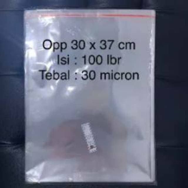 LJ-Plastik OPP Lem Seal Baju Uk. 30x37 cm (Isi 100 pcs)