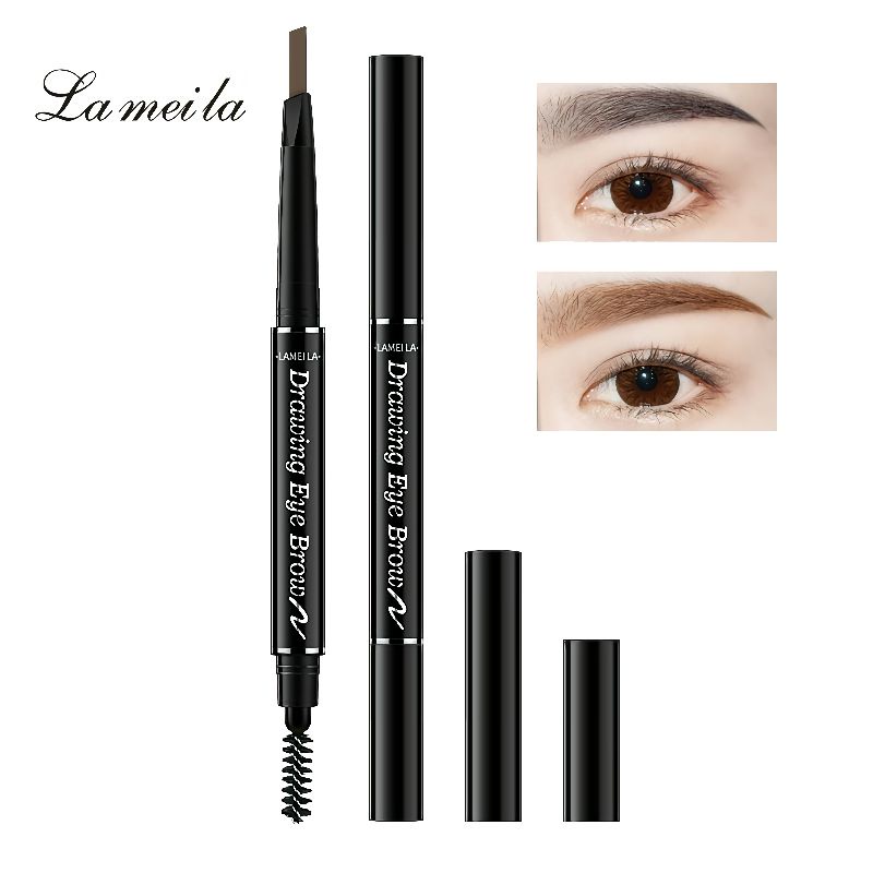 Pensil Alis Lameila Berkepala Ganda Eyebrow Lameila Berkepala 2 Tahan Lama Tersedia 7 pilihan Warna Untuk Dapat digunakan di berbagai Kesempatan Tahan Air Berwarna HITAM ABU DEEPBRON LIGHT COFFE  Berkualitas OYAYA KOSMETIK PEKANBARU GROSIR ECER RIAU