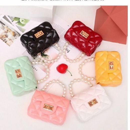 baru tas jelly Glossy wanita 2021 tas selempang cewe grosir tas jelly mutiara