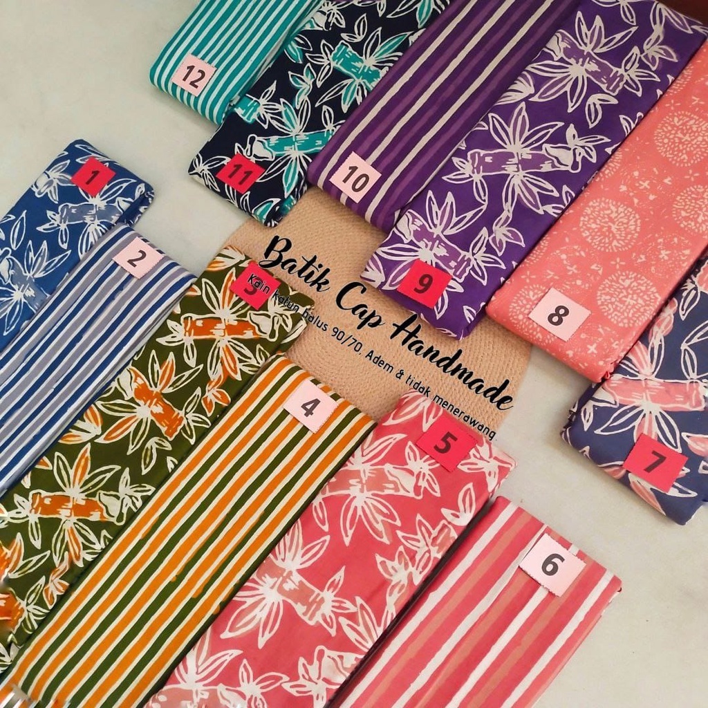 STRPE892 KAIN BATIK CAP GARUTAN HIJAU GRADE A KAIN BATIK CANTIK KAIN BATIK PASTEL