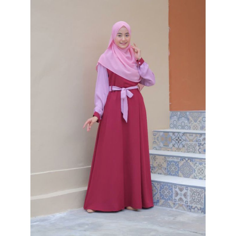 Livina dress hijrah Gallery/ gamis syari / wolly crepe / gamis / dress / gamais murah /gamis lebaran