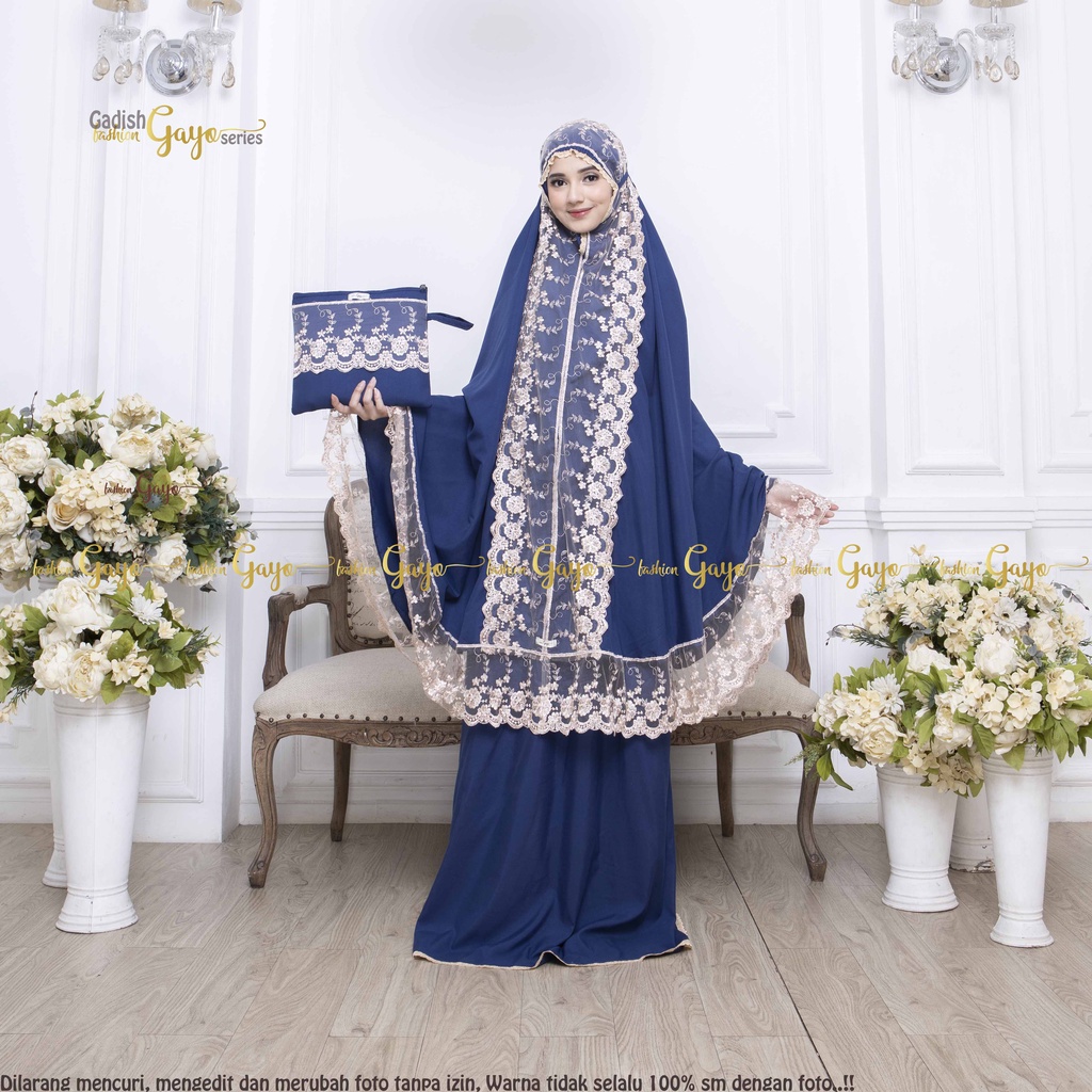 Mukena dewasa katun polos renda GADISHSERIES