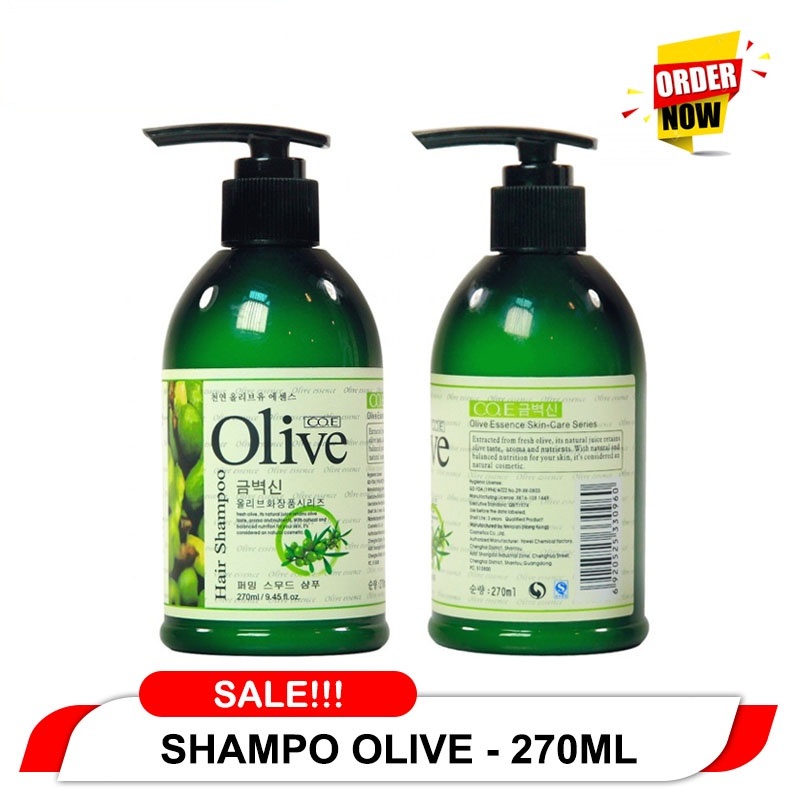 HOPE STORE - Shampoo Olive Oil - Olive Shampo COE -  Shampoo Anti Ranbut Rontok - Perawatan Rambut Rontok / Sampo Anti Ketombe / Sampo Anti-Dandruff - Shampoo Pelurus Rambut Original / Menutrisi Rambut