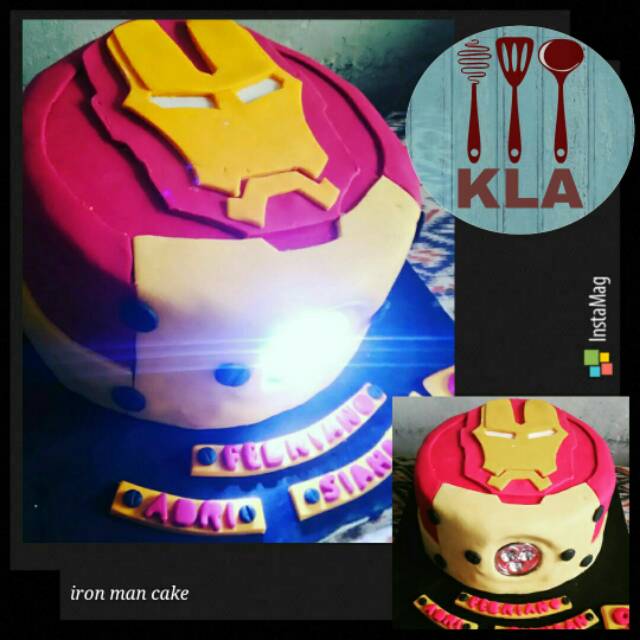 

Ironman lighting fondant cake kue ulang tahun fondant anak superhero