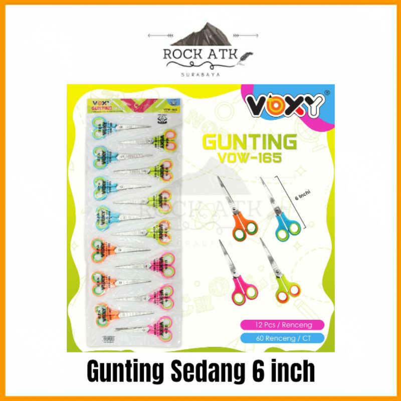 

Voxy Gunting Kertas Vox-165 Sedang - Gunting Tanggung 6 inch Warna ( Pcs )
