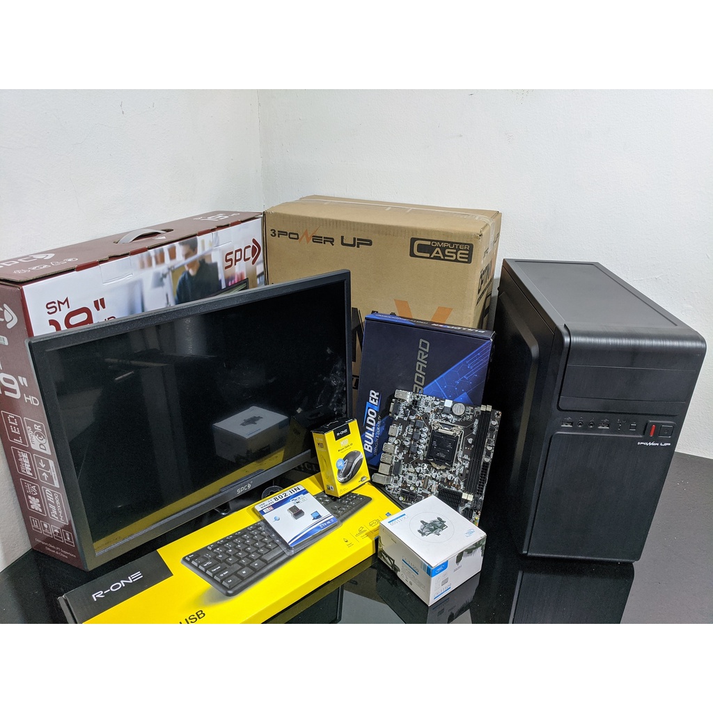 PAKET PC CORE i5 LENGKAP RAM 8GB SSD 120GB HDD 500GB LED 19&quot; KEY MOUSE