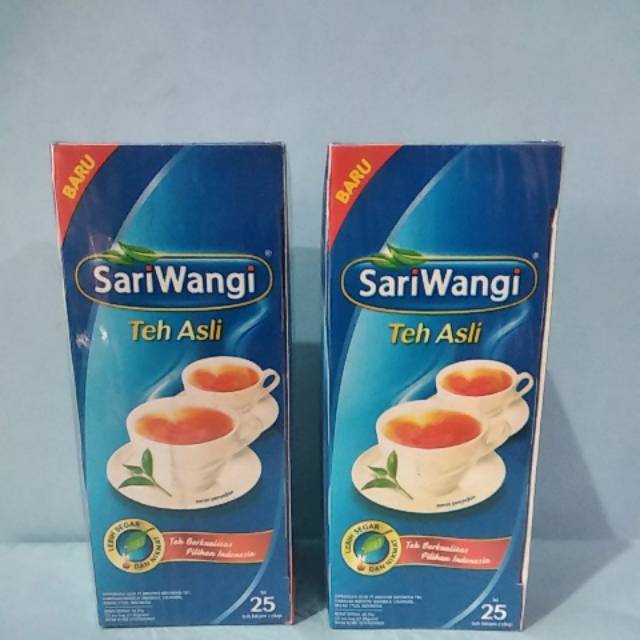 

Teh sariwangi 1 box isi 25 teh celup