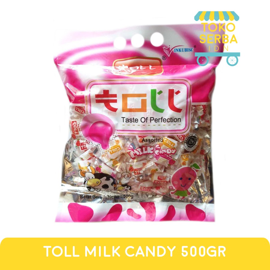 Permen TOLL Permen susu korea kenyal | Milk candy orange taro stroberi