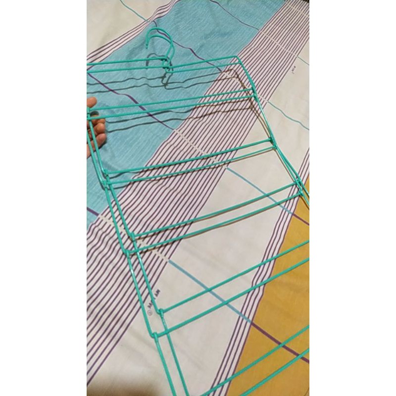 Hanger jilbab Hijau / Hanger, gantungan, kapstok / hanger kawat / hanger jilbab, kerudung, hijab / h