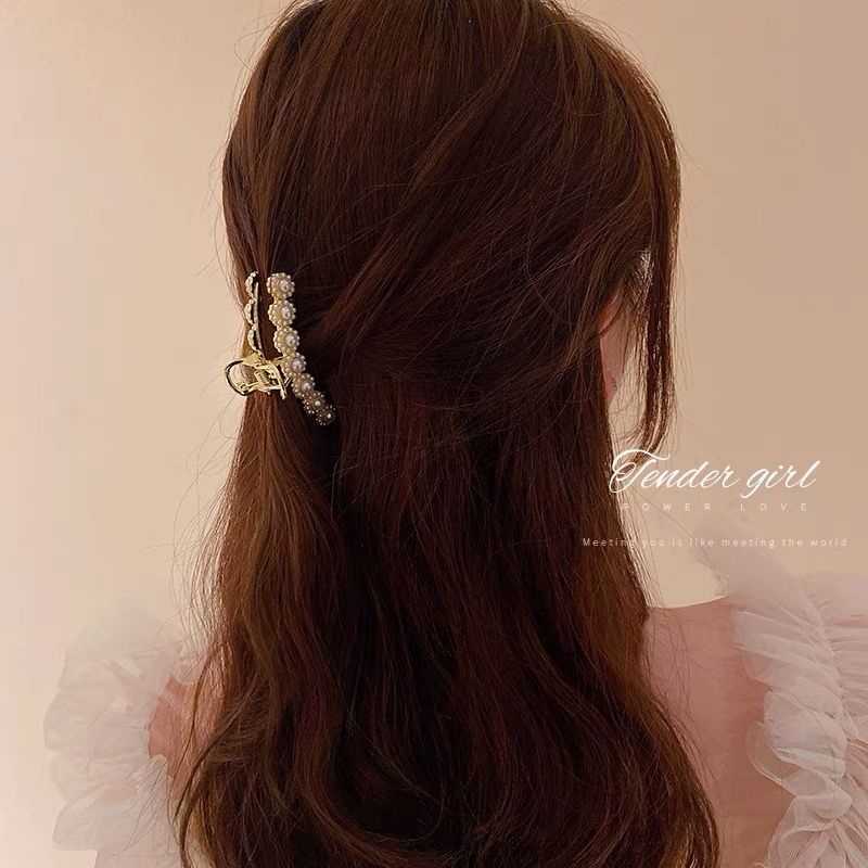 Jepit rambut korea jedai sedang mutiara wanita elegan gaya korea impor terbaru