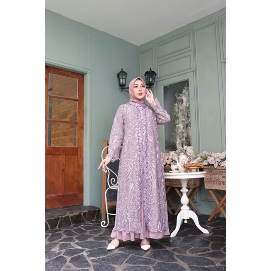 JUWITA DRESS - Gamis Pesta - Gamis Mewah - Gamis Seragam Nikahan - Gamis Tanahabang Collection - Gam