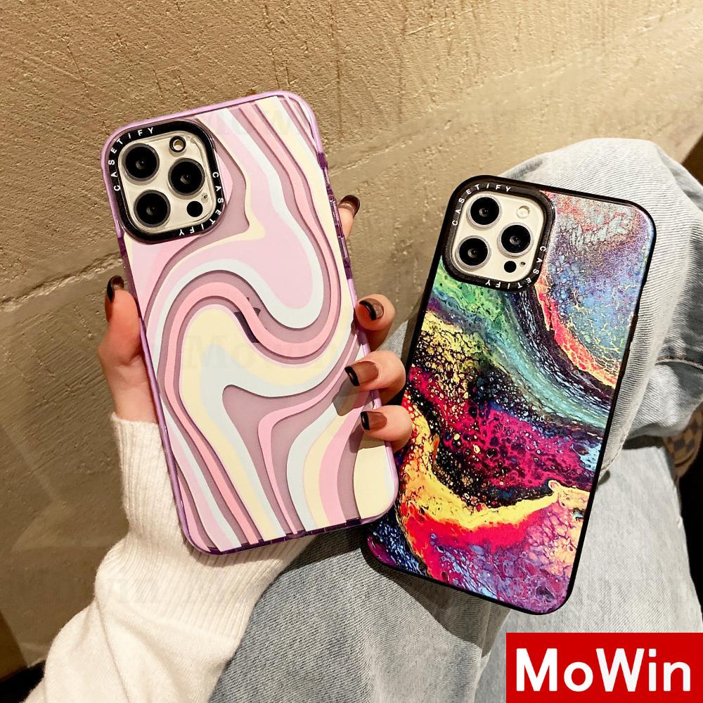 Casing Silikon Compatible for Iphone 13 Pro Max 12 Pro Max 11 Pro Max 7 Plus Xr Xs Max 12 Pro 7 Motif Abstrak Warna Gradasi