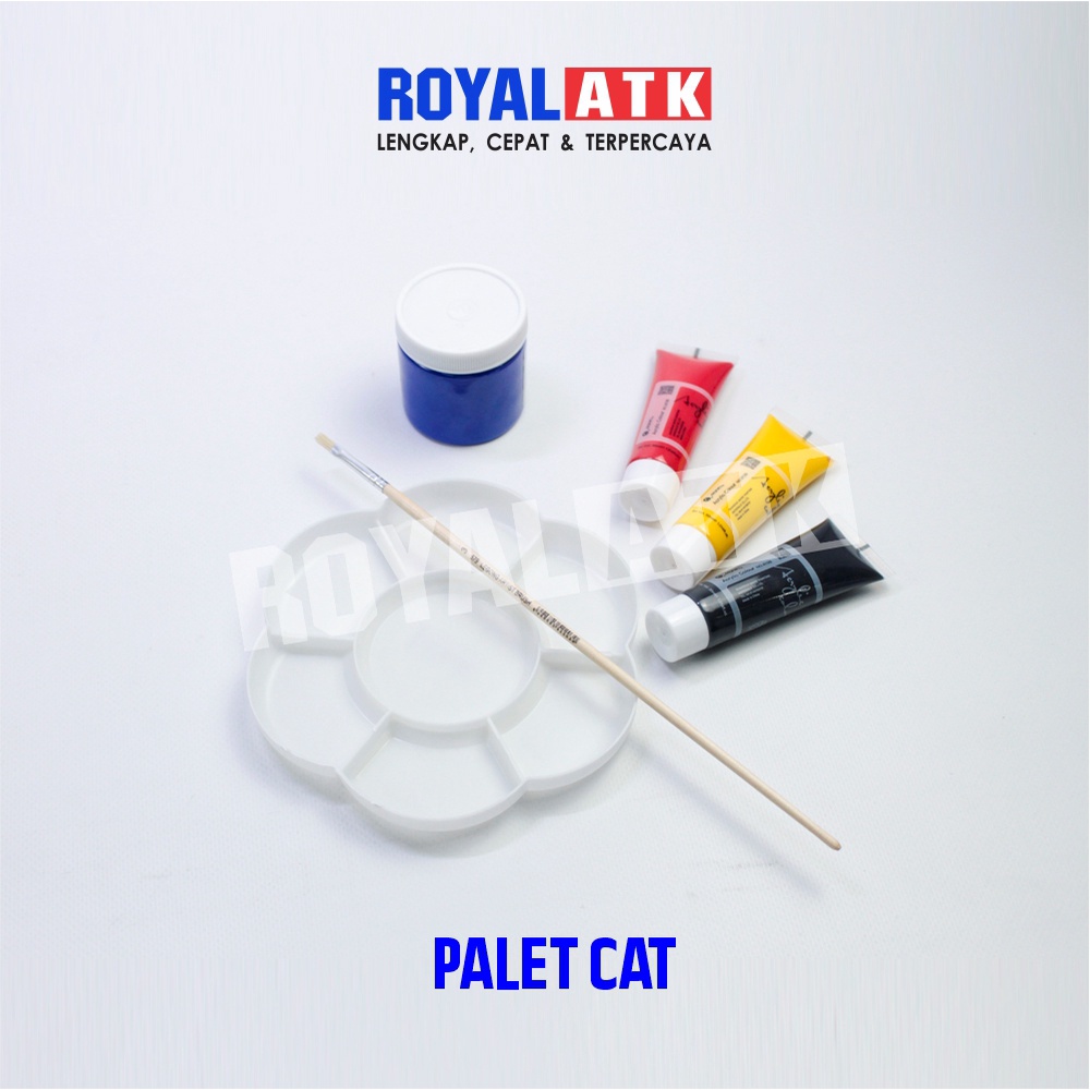 

Palet Lukis Cat Air Akrilik Pallet / Palet Lukis Bulat