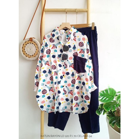 ONE SET MOTIF TERBARU/ KEKINIAN-18