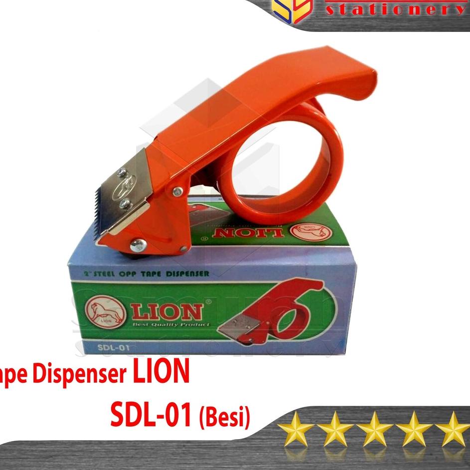 

Pusat Grosir Tape Cutter Lion SDL-01 Bahan Besi 2" / Tape Dispenser SDL 01 Potong Lakban OPP 2In / Pemotong Lakban 2 inch ( 4.8 mm ) SDL 02