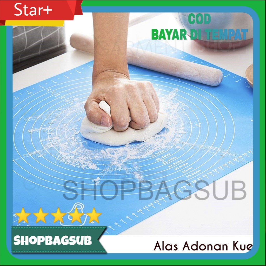 Alas Adonan Kue Silicone Baking Pastry Silikon Mat Anti Lengket Besar Kecil Bagus Premium