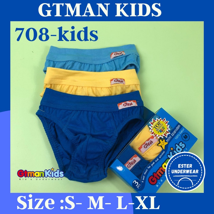 Celana Dalam Anak GTMAN 708 KIDS ISI 3 PCS