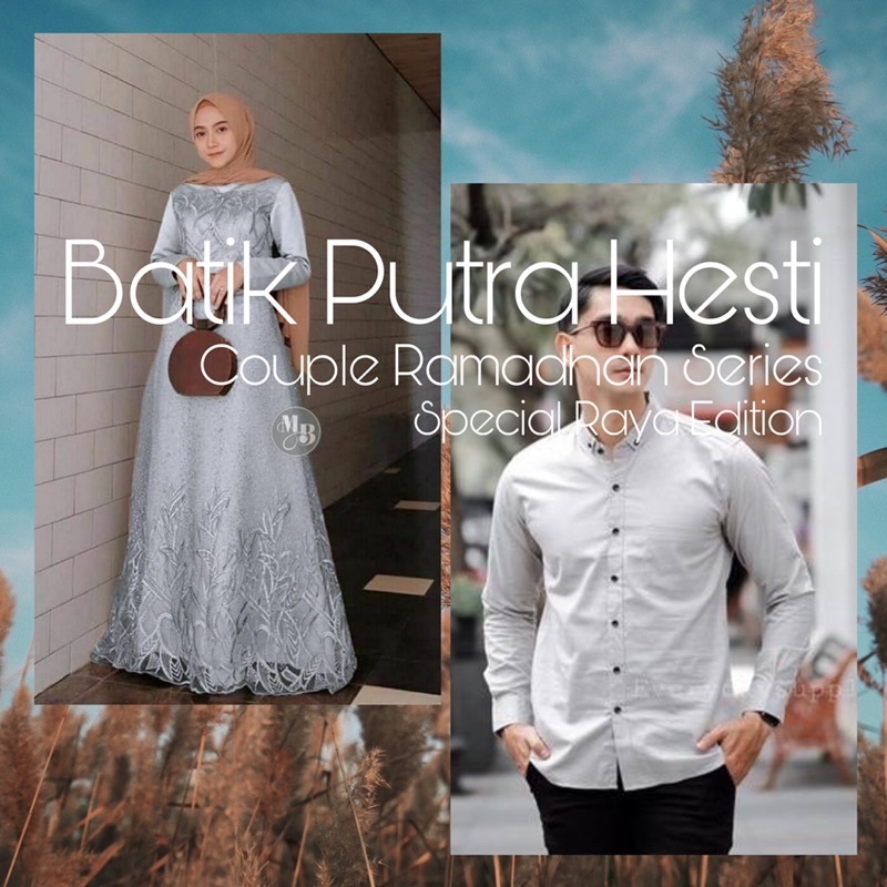 HARGA SEPASANG / Kapel Gamis brokat / Baju Pasangan Kondangan / Baju Gamis Brokat terbaru