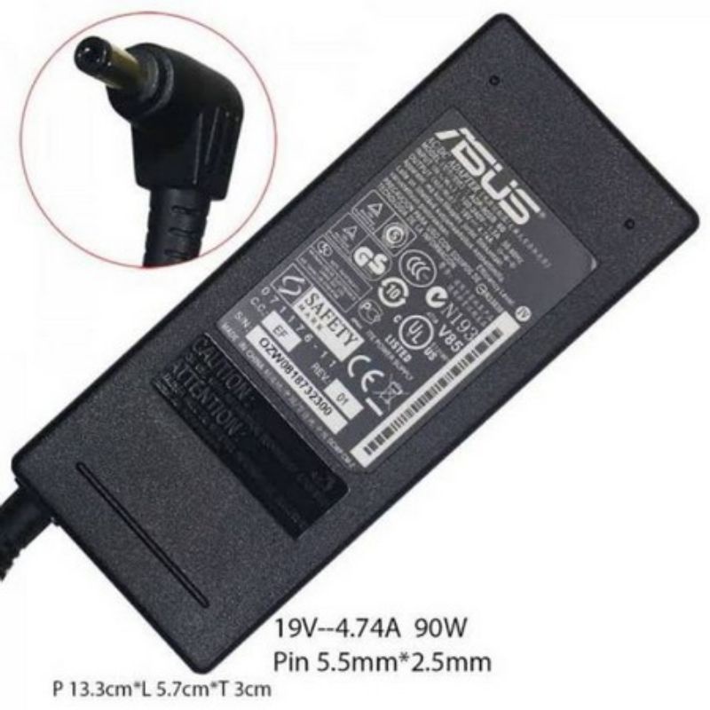 Adapter Charger Casan Laptop ASUS N43SL A42J A43S A43SJ N46VJ X43T X45V X53S X53Z X550D X450J K53 K4319V 4.74A ORIGINAL