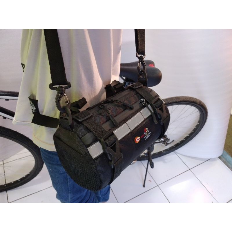 Handlebar bag waterproof tas stang sepeda MTB seli gravel federal roadbike side bag motor