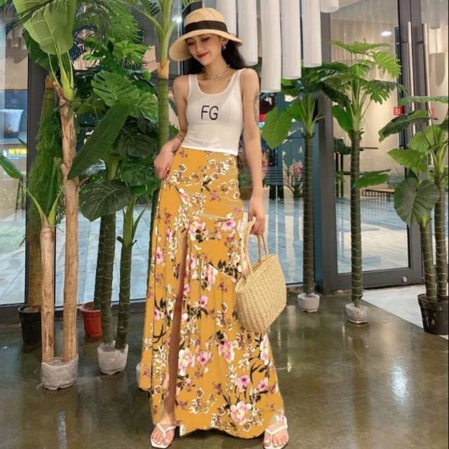 Mermaid Maxi Skirt - Rok panjang modis - Rok maxi bagus - Rok panjang terbaru - Rok trending