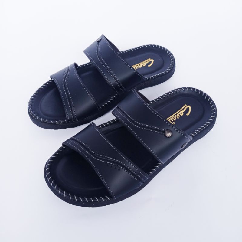 Sanda Pria Selop Canvil Best Quality | Sandal Pria Dewasa | Sandal Casual | Sandal Pria Kekinian