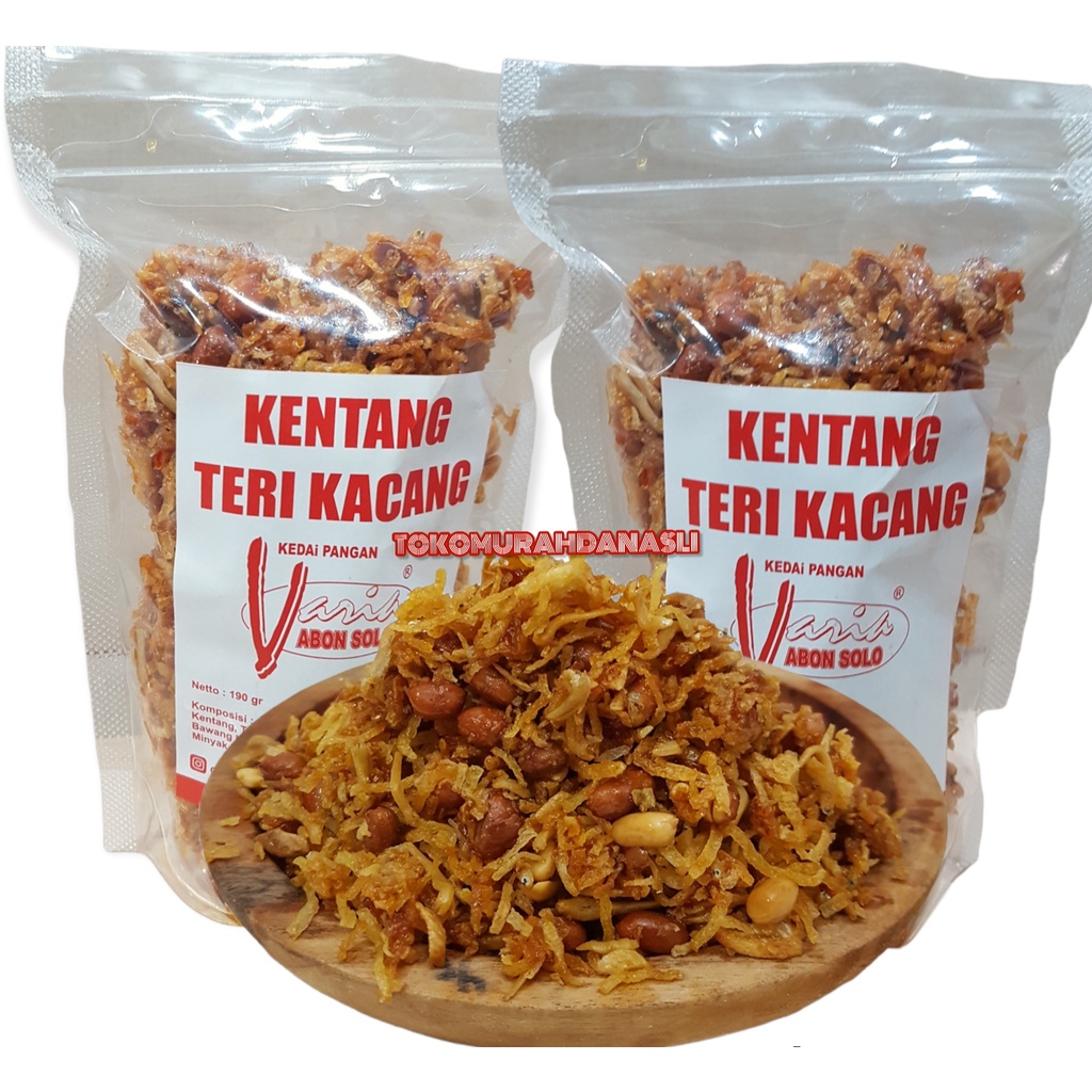 

KENTANG BALADO TERI KACANG VARIA 190GR OLEH OLEH KHAS SOLO