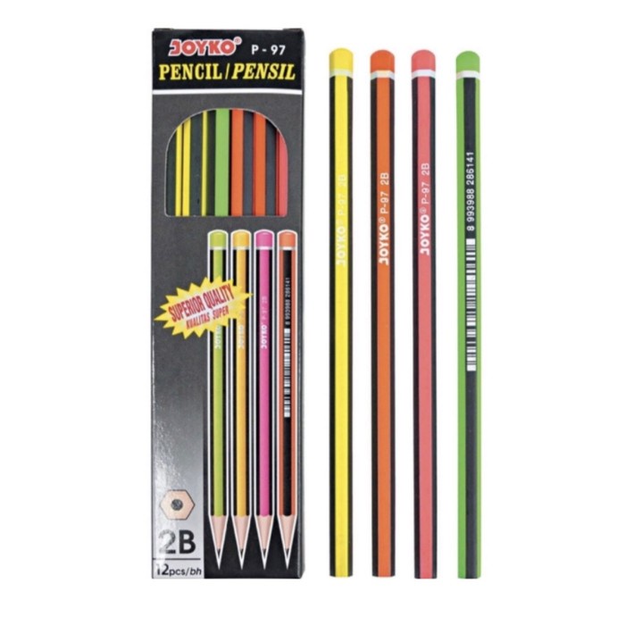 

Promo Bulan Ini Pensil Kayu 2B Joyko P97 Superior Quality / 1 Pak Berkualitas