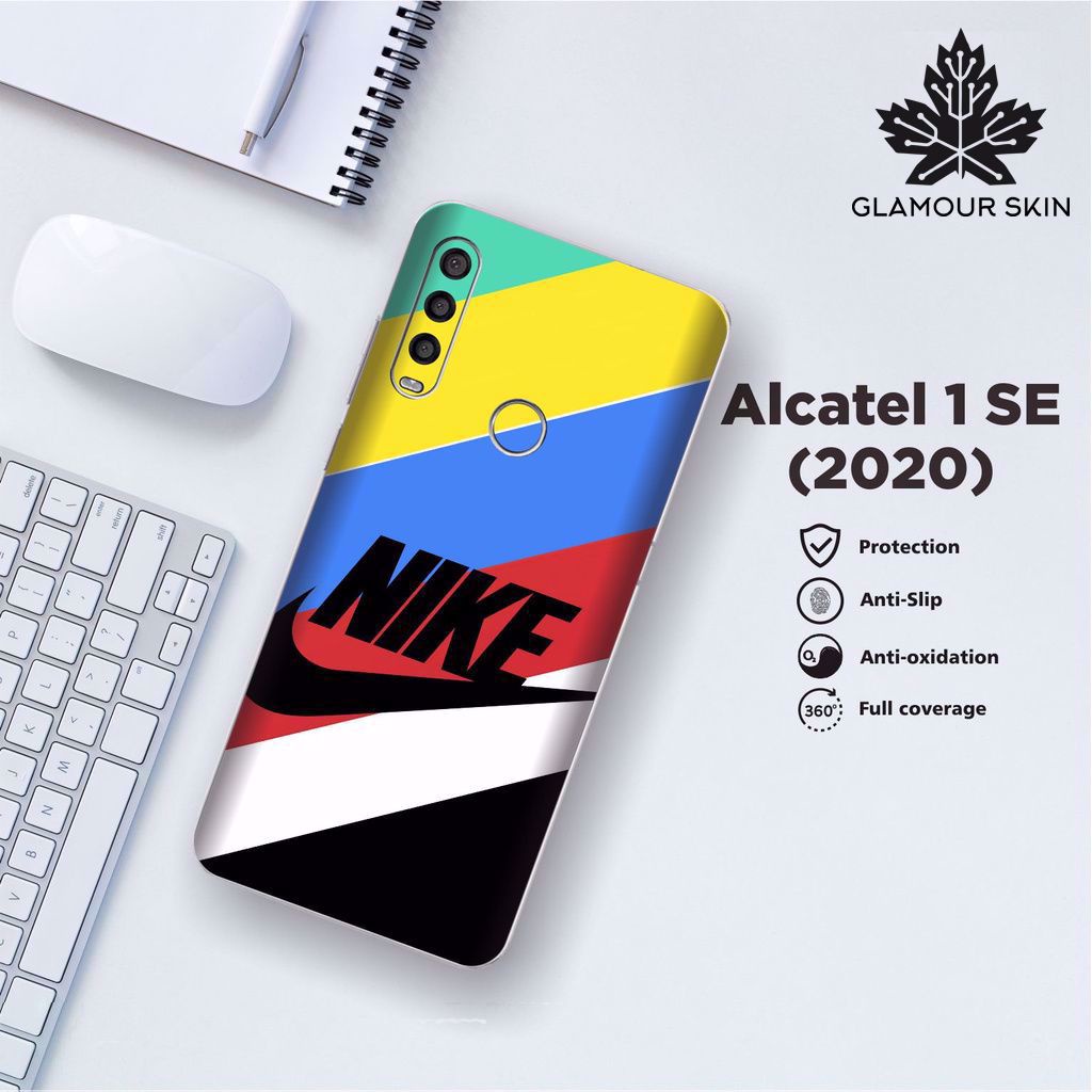 *(Dapat2PCS)* ALCATEL 1SE (2020) Garskin Case/Stiker Protector Motif NIKE