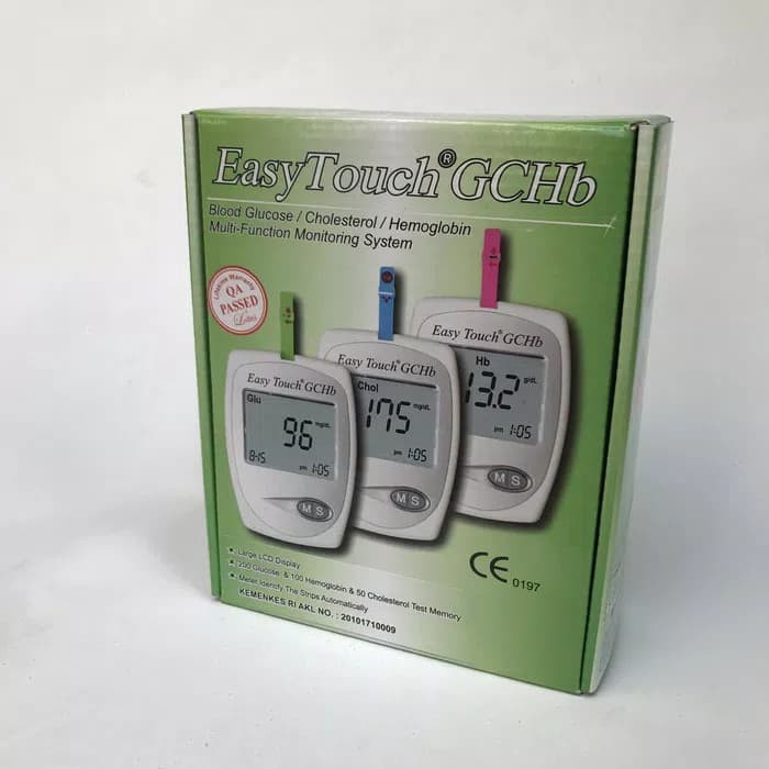 Alat Test Kesehatan Easy Touch Blood Hemoglobin Gula Kolesterol Easytouch GCHB 3 in 1 Kolestrol