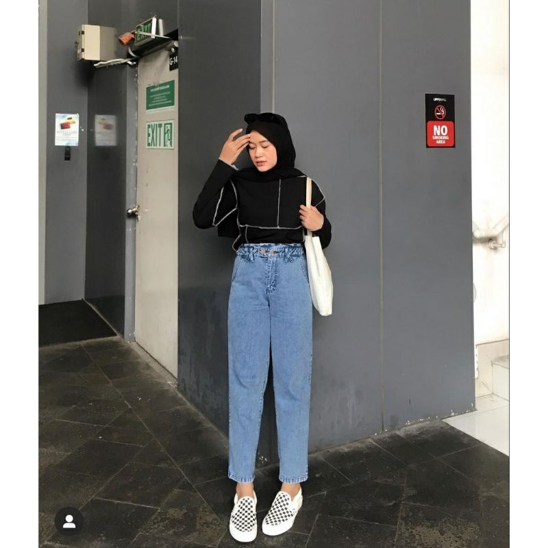 AGATHA BAGGY JEANS SNOWACID FASHION HITS SELEBGRAM || Celana jeans kekinian