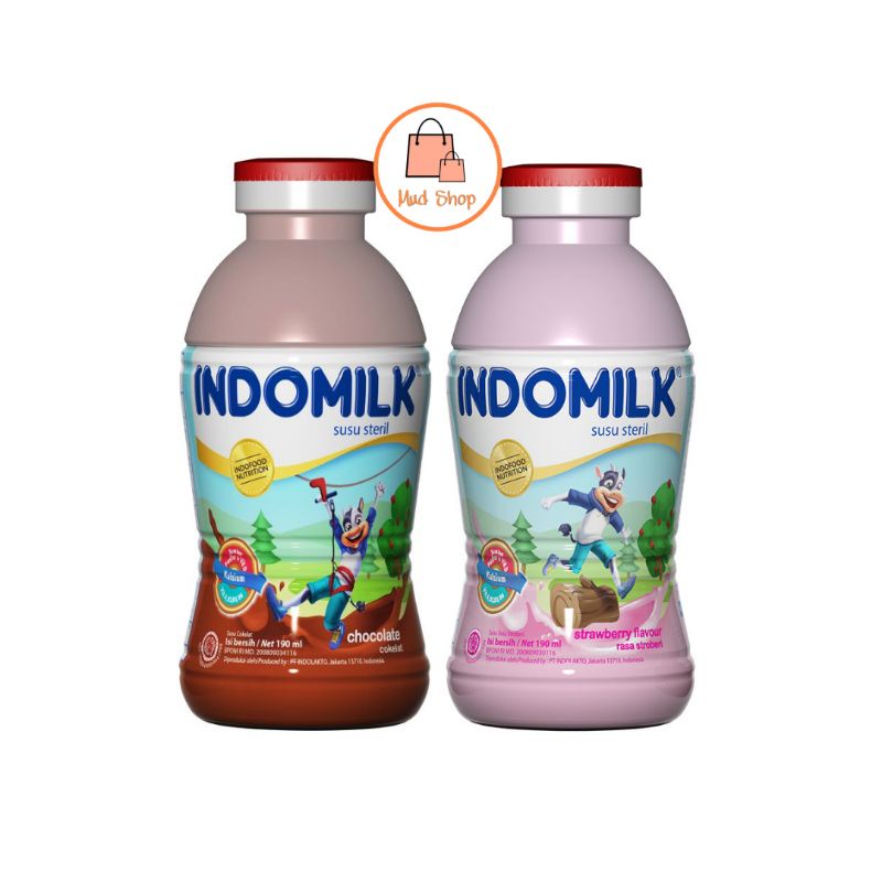 

Indomilk Susu Cair Botol Chocolate / Strawberry 190 ml