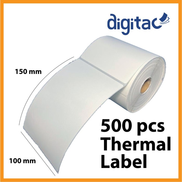 

Sticker Label Thermal Resi Barcode 100 X 150 mm A6 isi 500