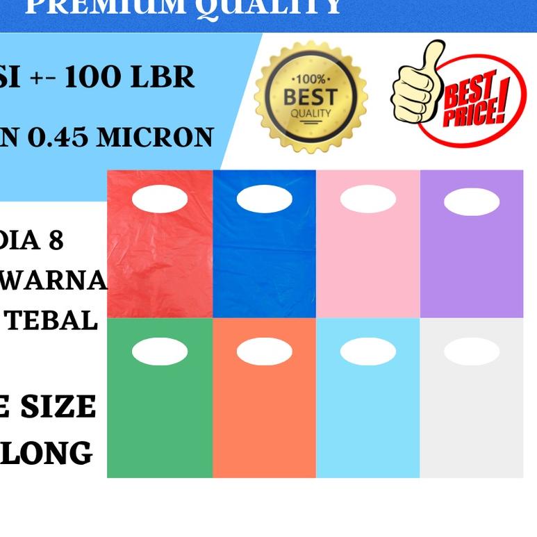 ➢ [PREMIUM] Kantong Plastik Pond Oval Polos 30x40 (ADA BOLONGAN) - HD Plong MOTO ✤
