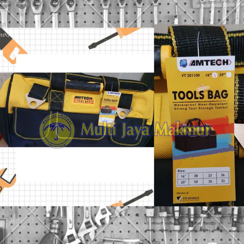 TOOL BAG TAS PERKAKAS PERTUKANGAN HAND TOOLS ALAT TEKNIK MEKANIK