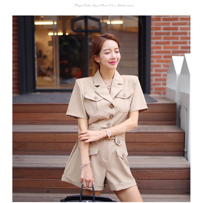 jumpsuit elegant beige