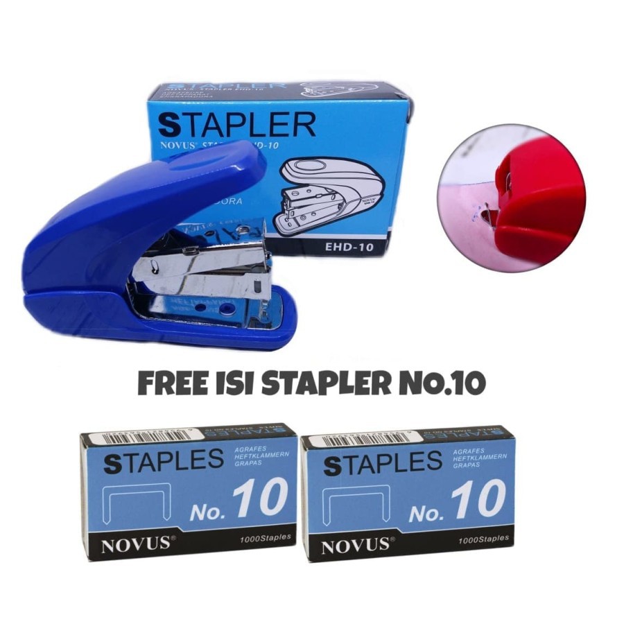 

Novus Stapler EHD-10 BONUS isi Stapler no 10 / stapler