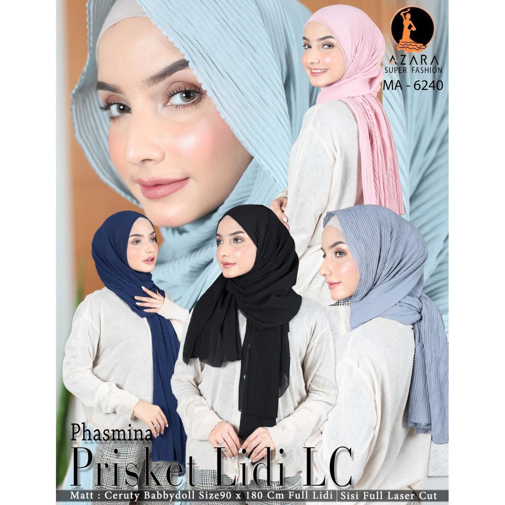 PASHMINA PLISKET LIDI FULL LASER CUT / PLISKET PLEATED SHAWL