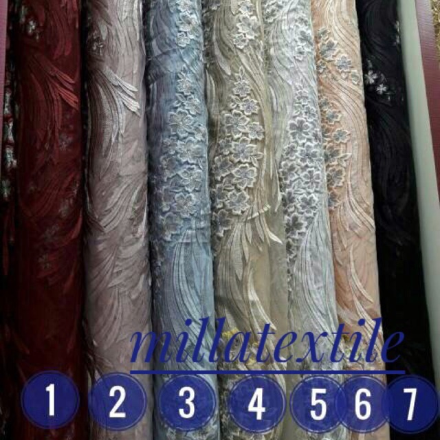 Kain/bahan tile 3d rambat korea