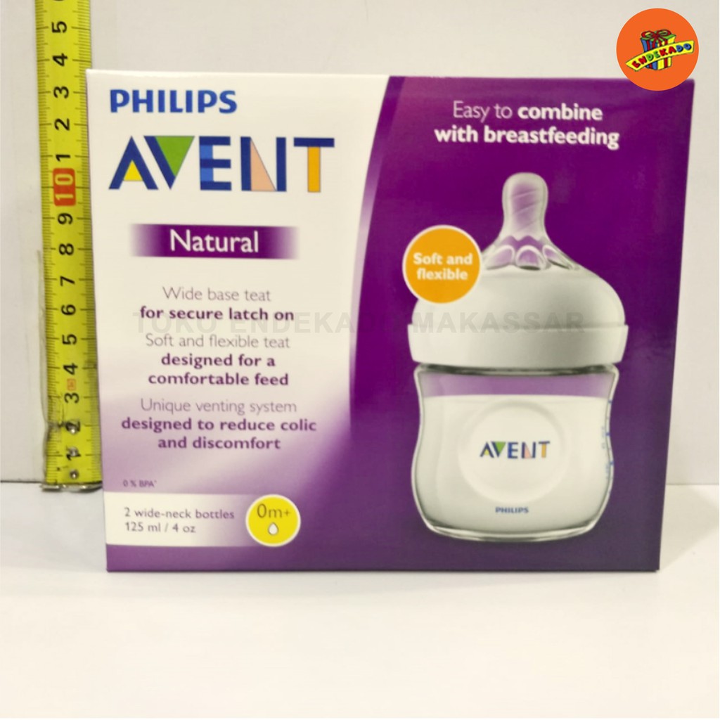 PHILIPS AVENT NATURAL BOTOL SUSU 125ml BENING 2pc