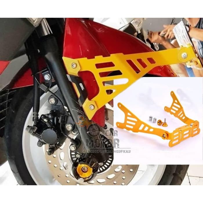 BREKET PLAT NOMOR DEPAN SET FUL CNC FASTBIKES NMAX LEXI AEROX 155 XMAX motor