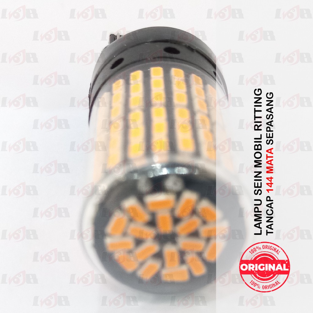 T20 S25 Sen Led 144 Mata Lampu Sein Mobil Riting Putar Tancap Sepasang