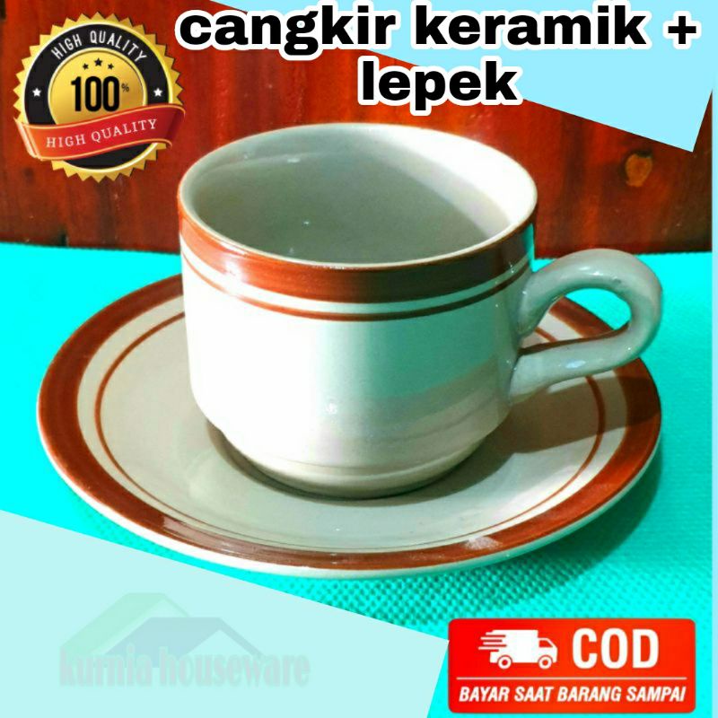 cangkir kopi cangkir keramik lepek