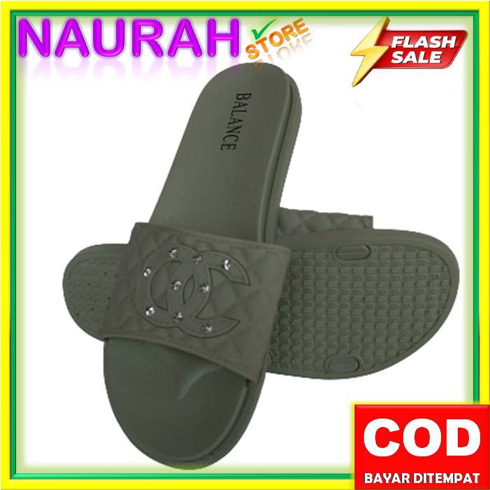 SANDAL WANITA BALANCE 956 26 SLOP OC PERMATA ORIGINAL LENTUR CANTIK SENDAL BARU BLC 956-26 NICE