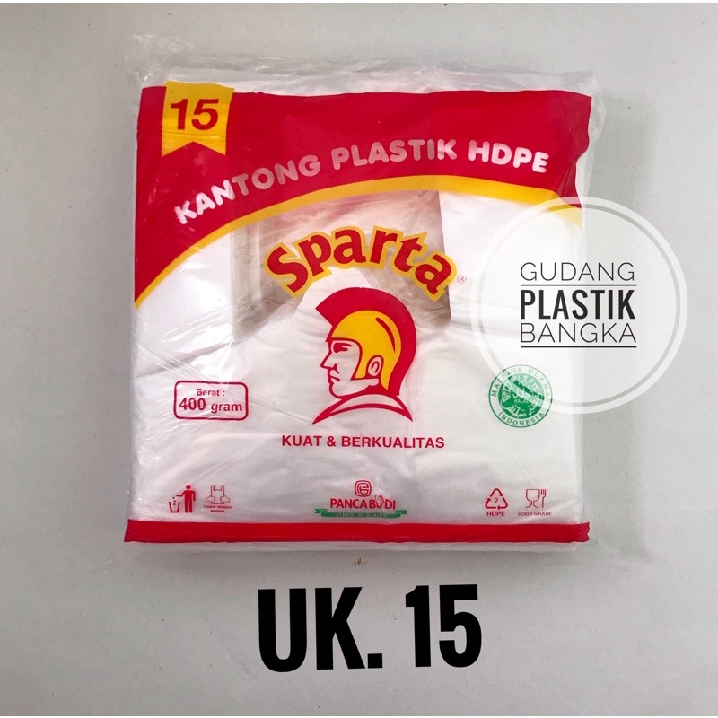 PLASTIK KRESEK BENING MURAH SPARTA UKURAN 15 &amp; 24