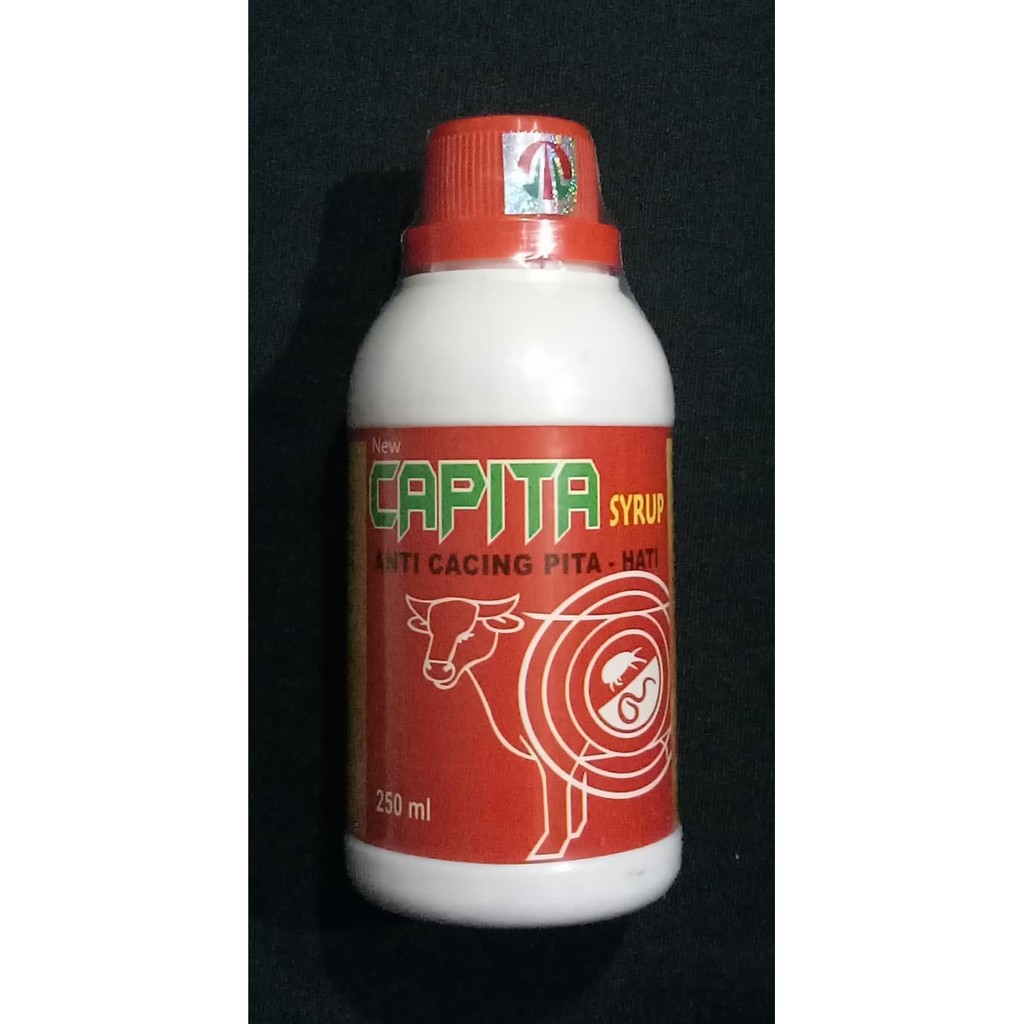 

capita syrup obat cacing pita pada sapi kerbau kambing 250 ml